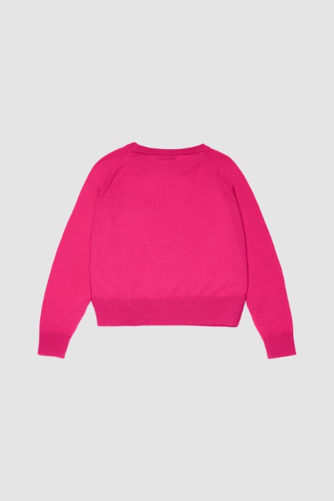 Maglia girocollo con ricamo BAMBINI