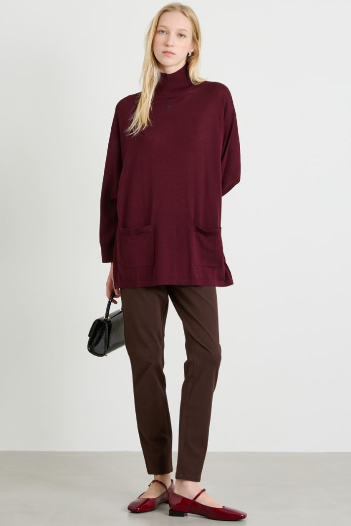 Wool oversized sweater Intrend - 3