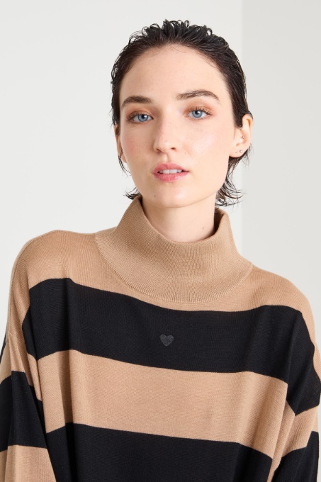 Maglia over in pura lana