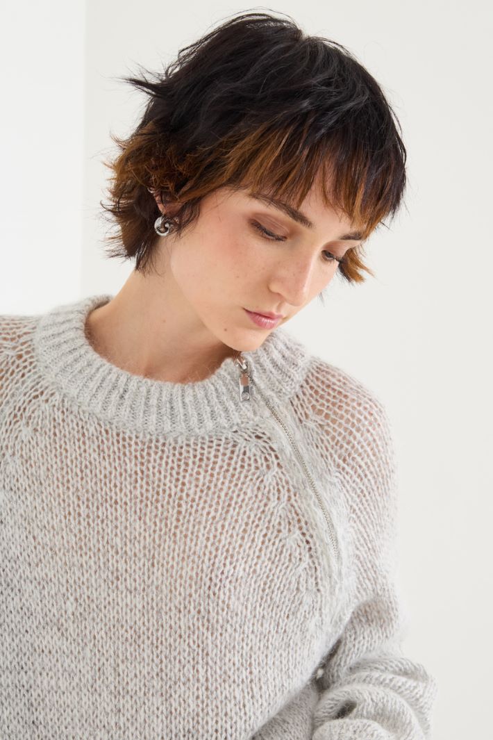 Sweater with zip detail Intrend - 4