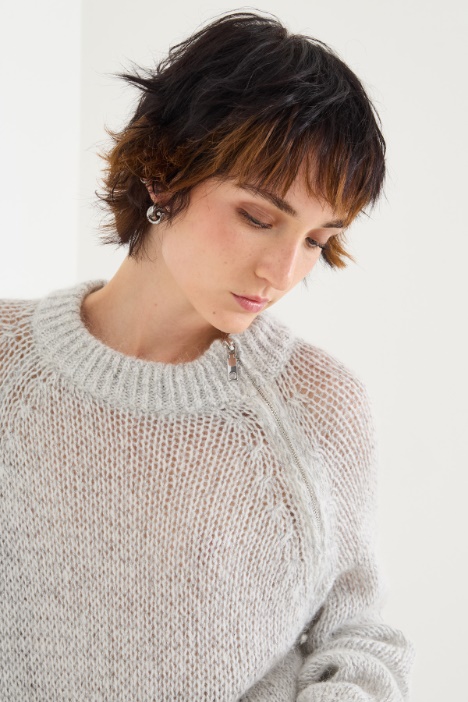 Maglia con dettaglio di zip