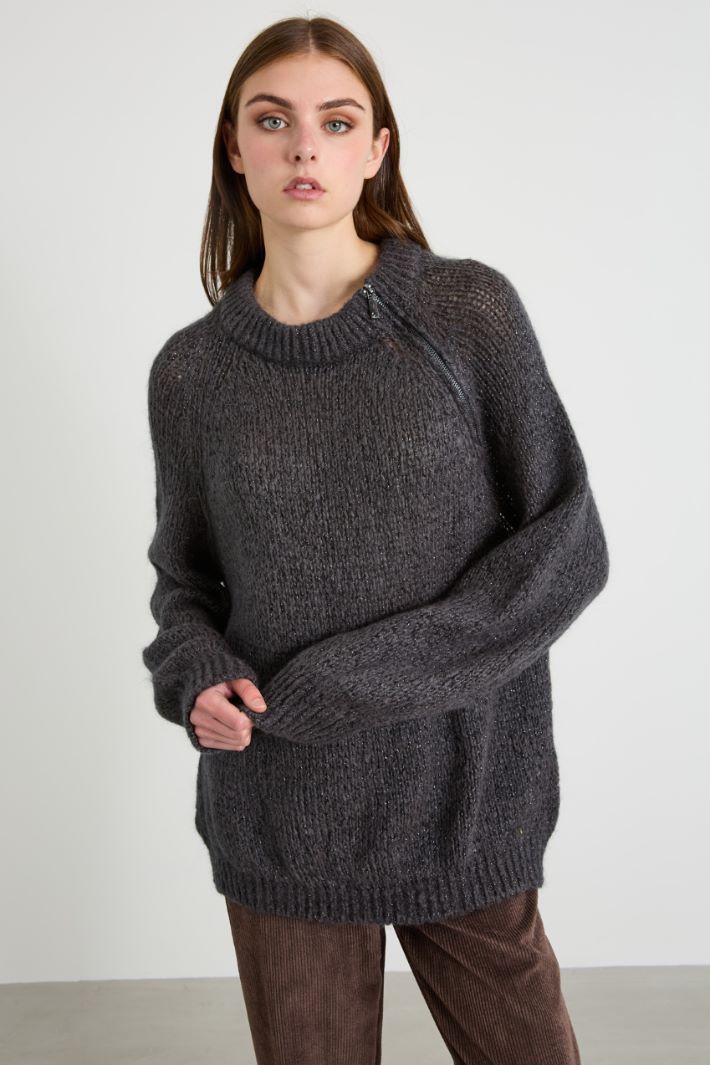Maglia con dettaglio di zip Intrend