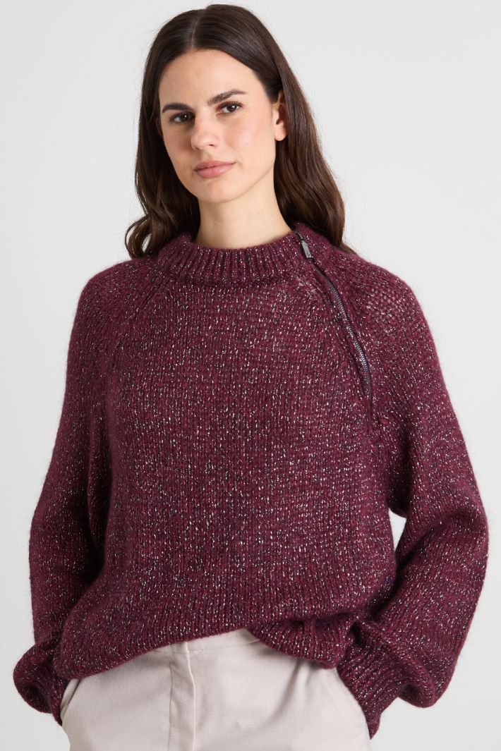 Sweater with zip detail Intrend