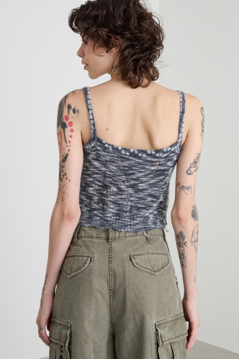Cropped melange top Intrend - 3