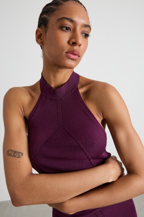 Top de punto brillante