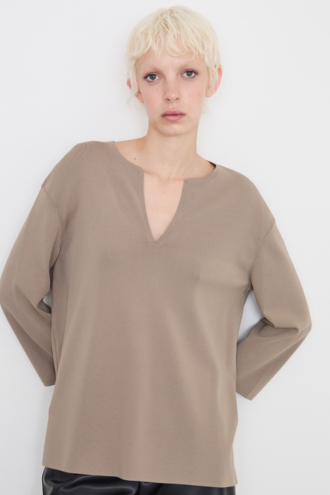 Viscose crepe sweater Intrend