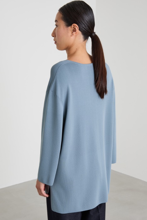 Maglia in viscosa crépe