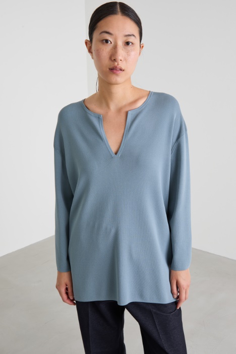 Viscose crepe sweater Intrend