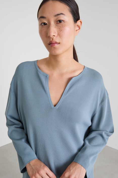 Maglia in viscosa crépe