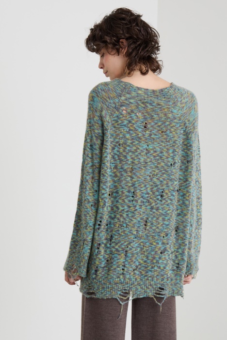 Maglia con motivi traforati