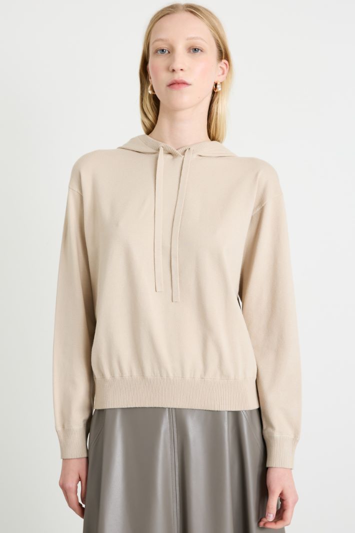 Stretch viscose yarn sweatshirt Intrend