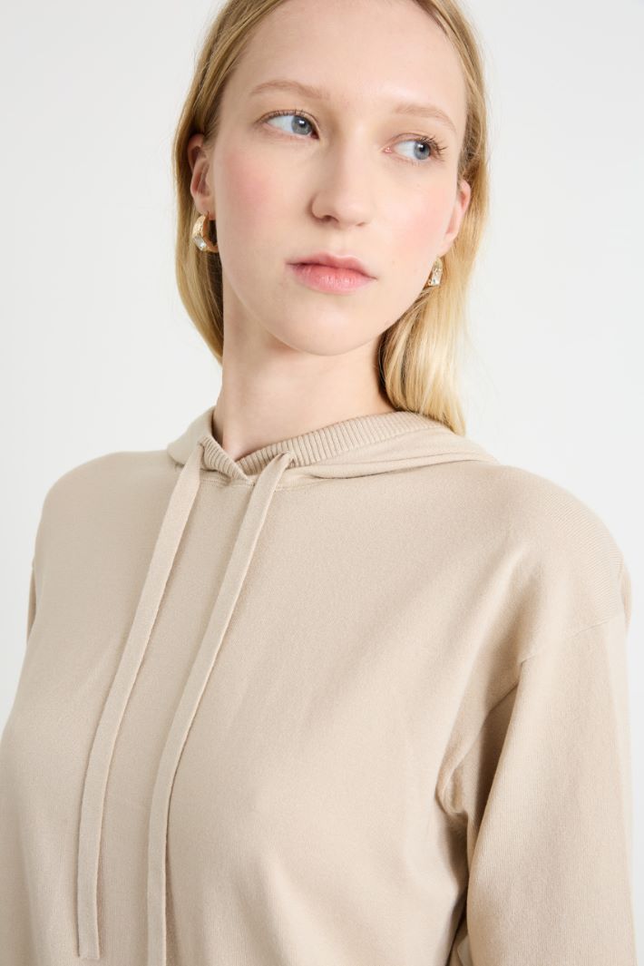 Stretch viscose yarn sweatshirt Intrend - 4