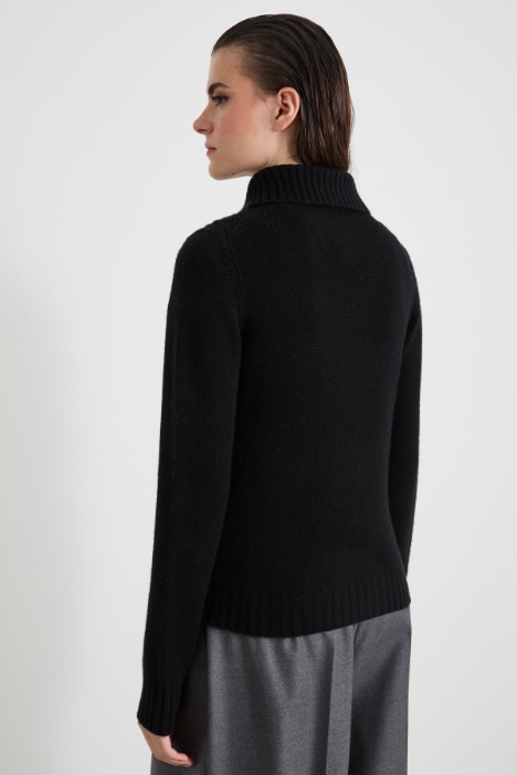 Maglia in lana con zip