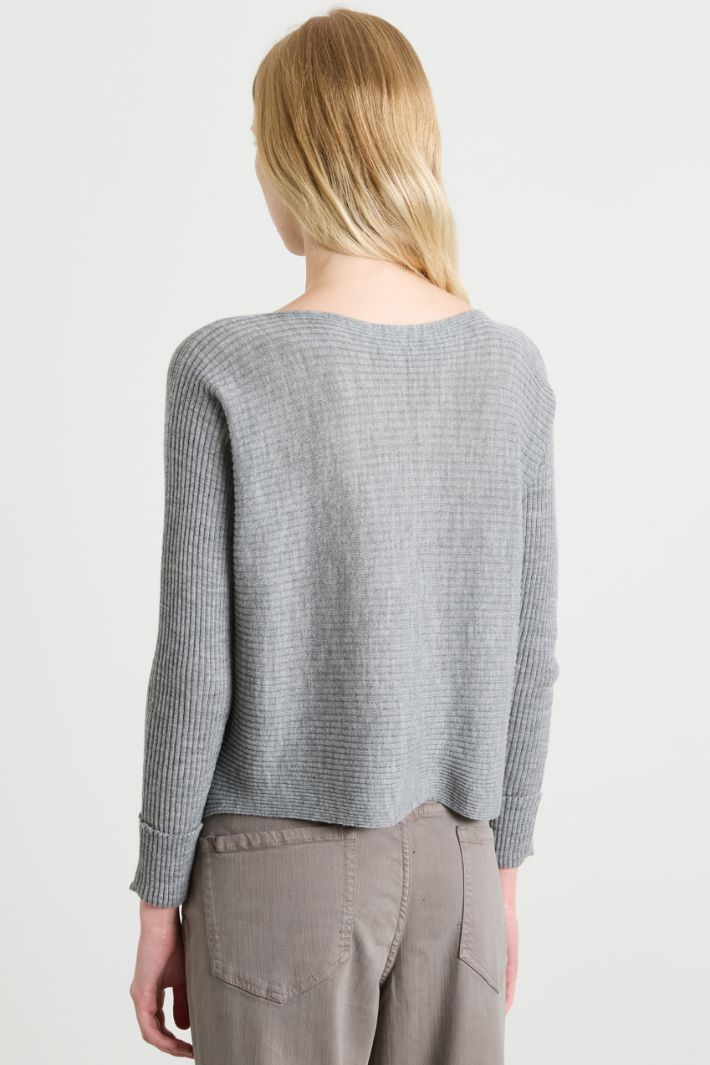 Horizontal ribbed sweater Intrend - 2