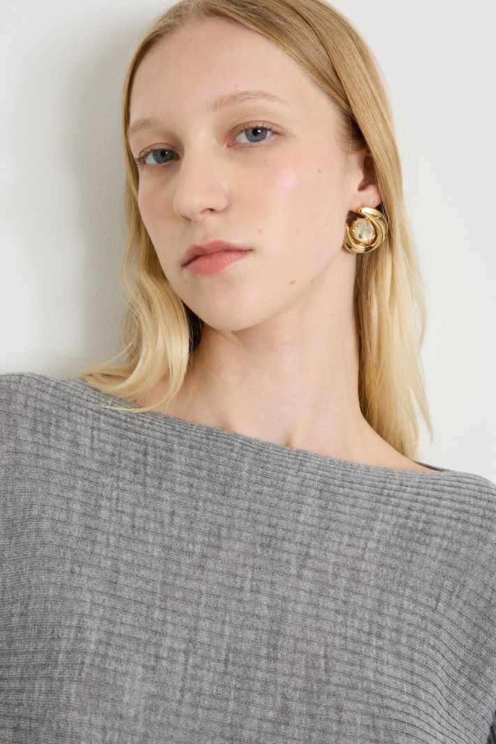 Horizontal ribbed sweater Intrend - 4