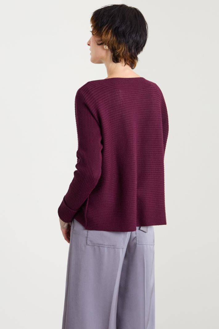 Horizontal ribbed sweater Intrend - 2