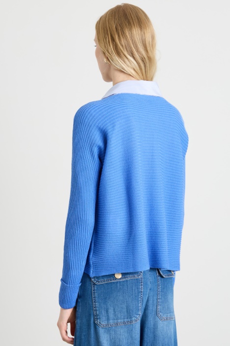 Maglia a coste orizzontali