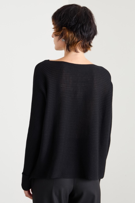 Jersey de canalé horizontal