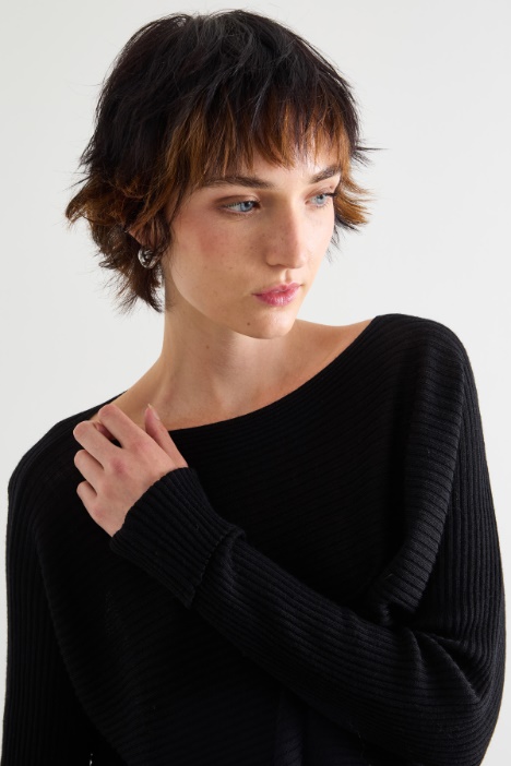 Jersey de canalé horizontal