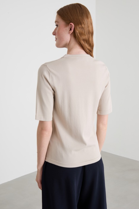 Suéter de viscosa con bolsillo