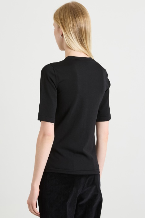 Maglia in viscosa con taschino