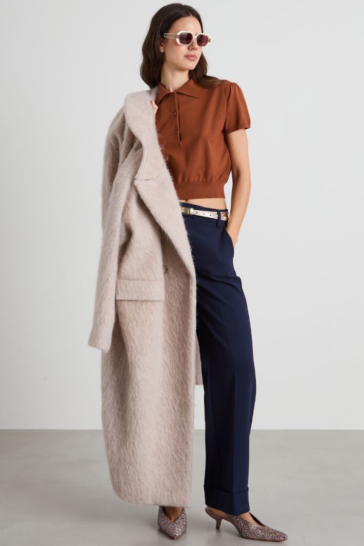 Polo-style cropped top Intrend - 3