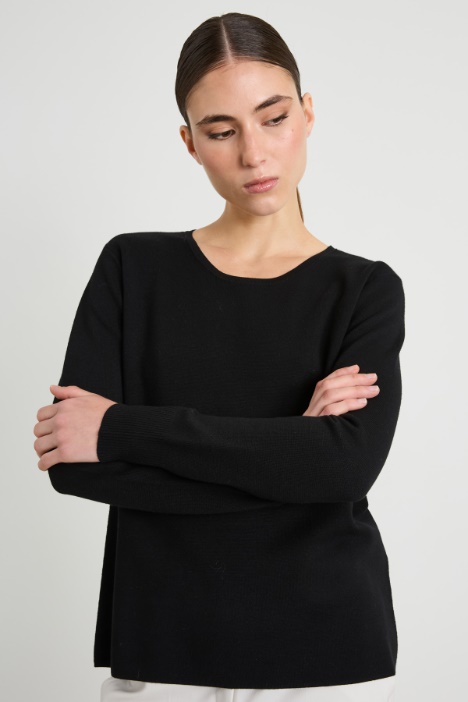 Maglia boxy in viscosa Intrend