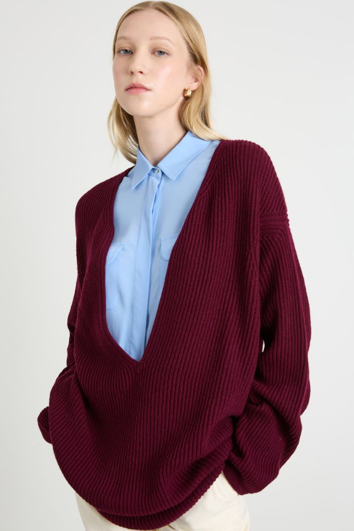 Maxi maglia a coste Intrend