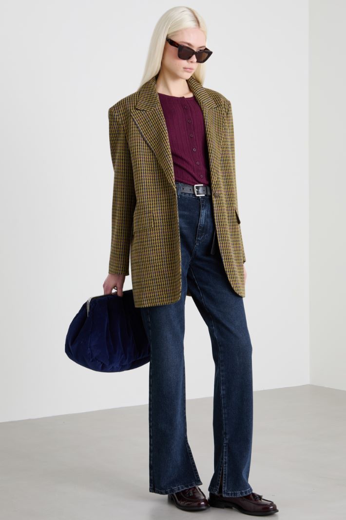 Flat rib-knit sweater Intrend - 3