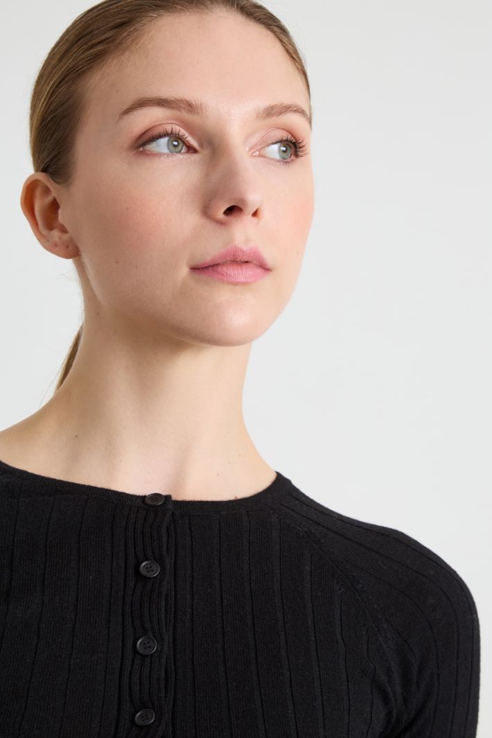 Flat rib-knit sweater Intrend - 4