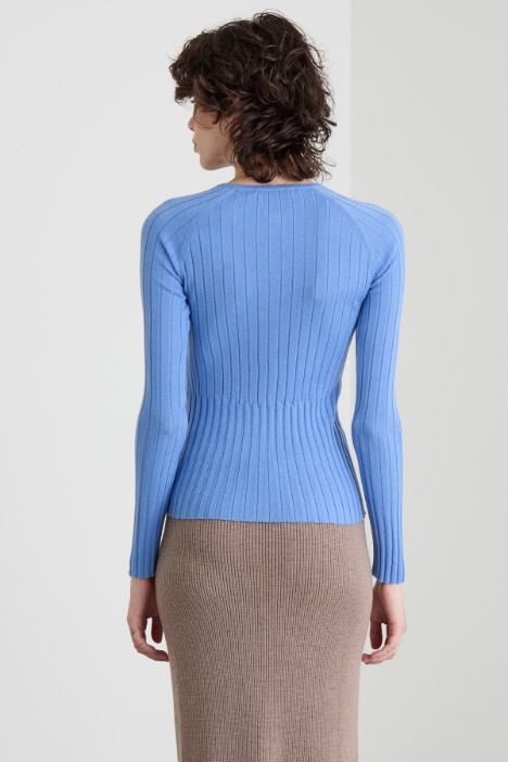 Maglia a coste piatte