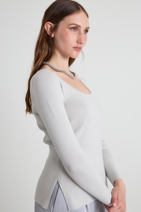 Maglia in viscosa lamé