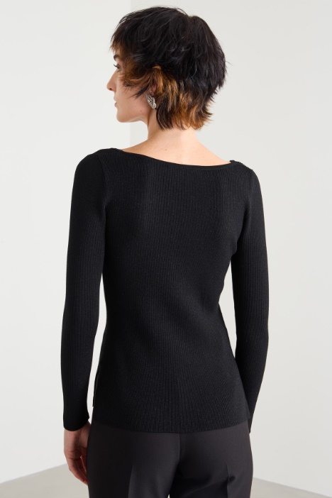 Maglia in viscosa lamé