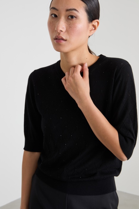 Maglia in lana e seta