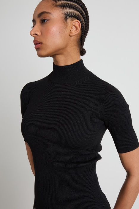 Dolcevita in viscosa lamè