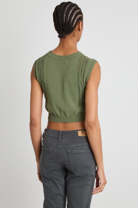 Openwork knit top Intrend - 3