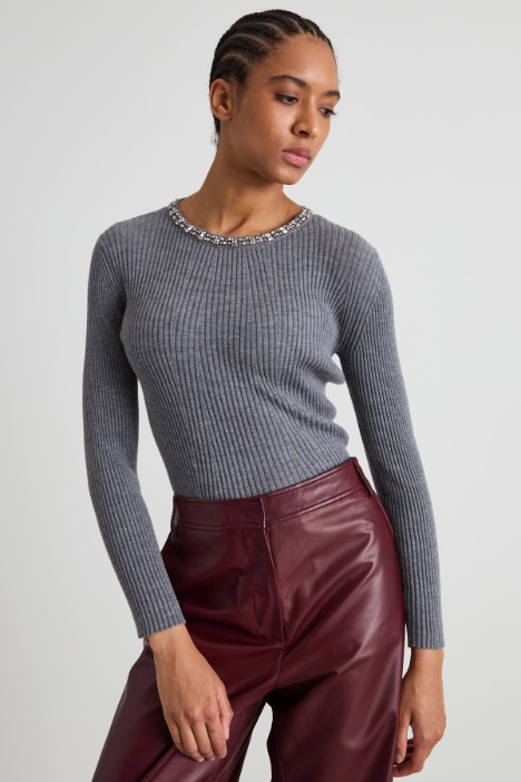 Ribbed wool sweater Intrend
