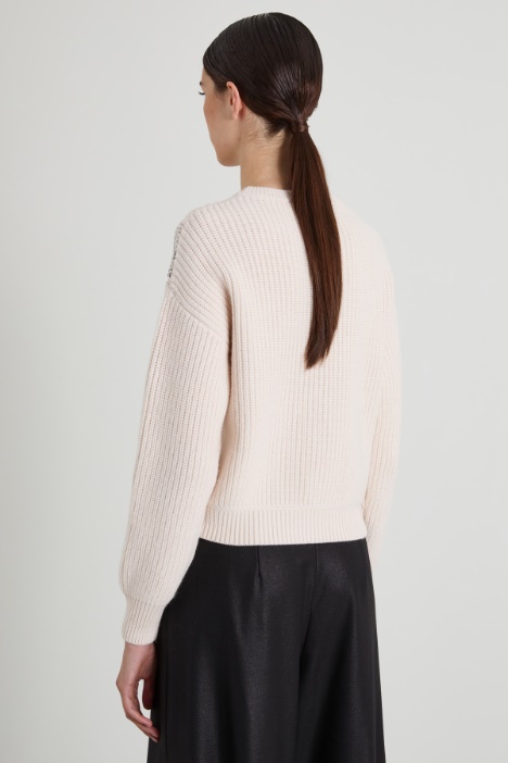 Maglia in lana a coste