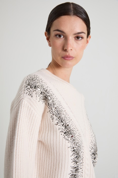 Maglia in lana a coste