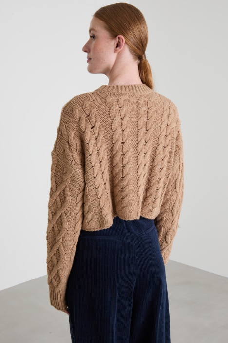Jersey de punto trenzado de lana