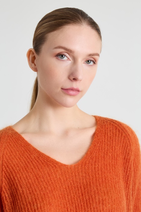 Maglia in filato di mohair