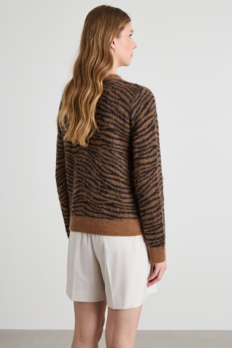 Maglia jacquard in mohair Intrend - 2