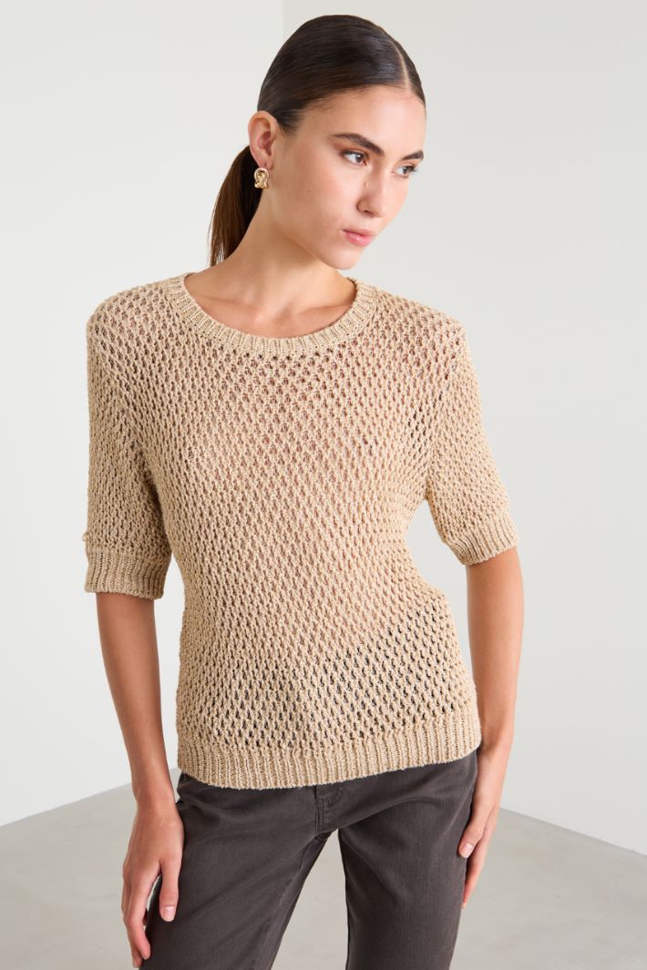 Viscose and wool yarn sweater Intrend