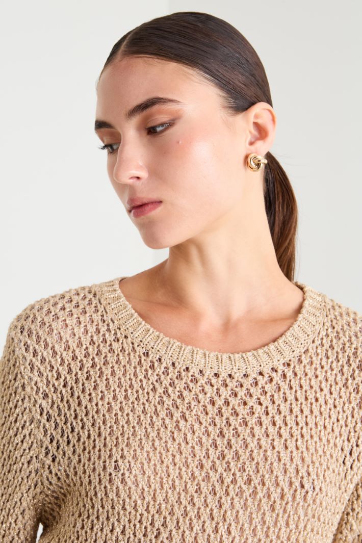 Viscose and wool yarn sweater Intrend - 4