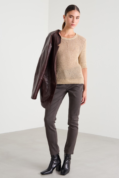 Viscose and wool yarn sweater Intrend