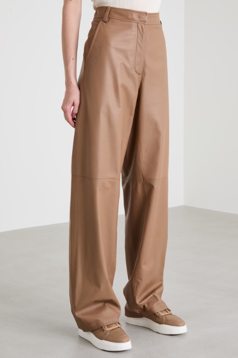 Pantaloni in vera nappa