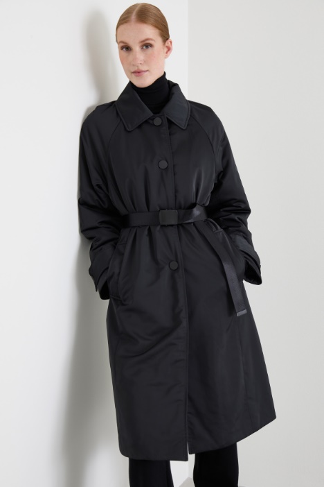 Imbottito lungo con cintura