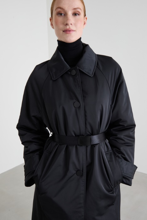 Imbottito lungo con cintura