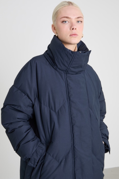 Piumino lungo trapuntato