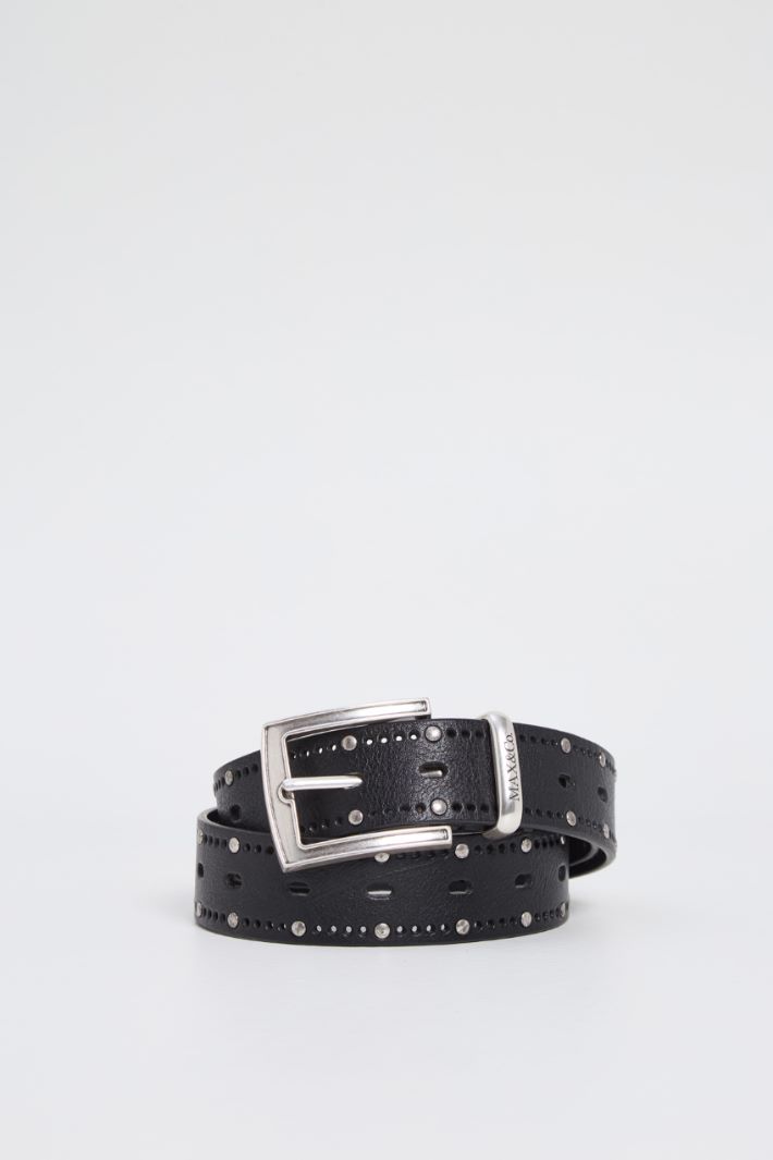 Cintura in pelle con borchie Intrend
